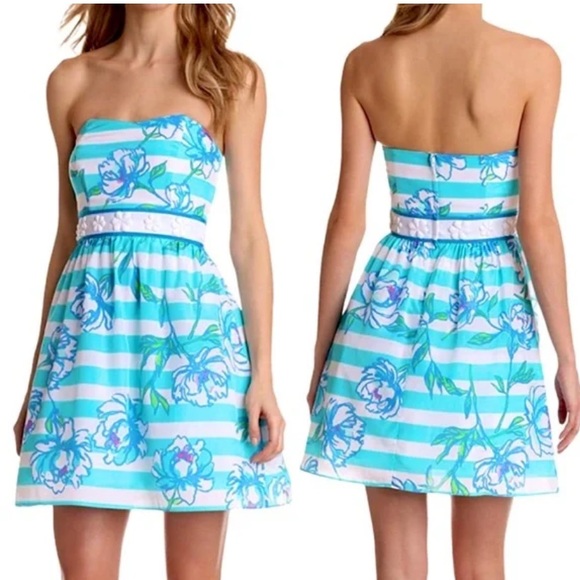 Lily Pulitzer strapless Langley dress - Picture 1 of 9